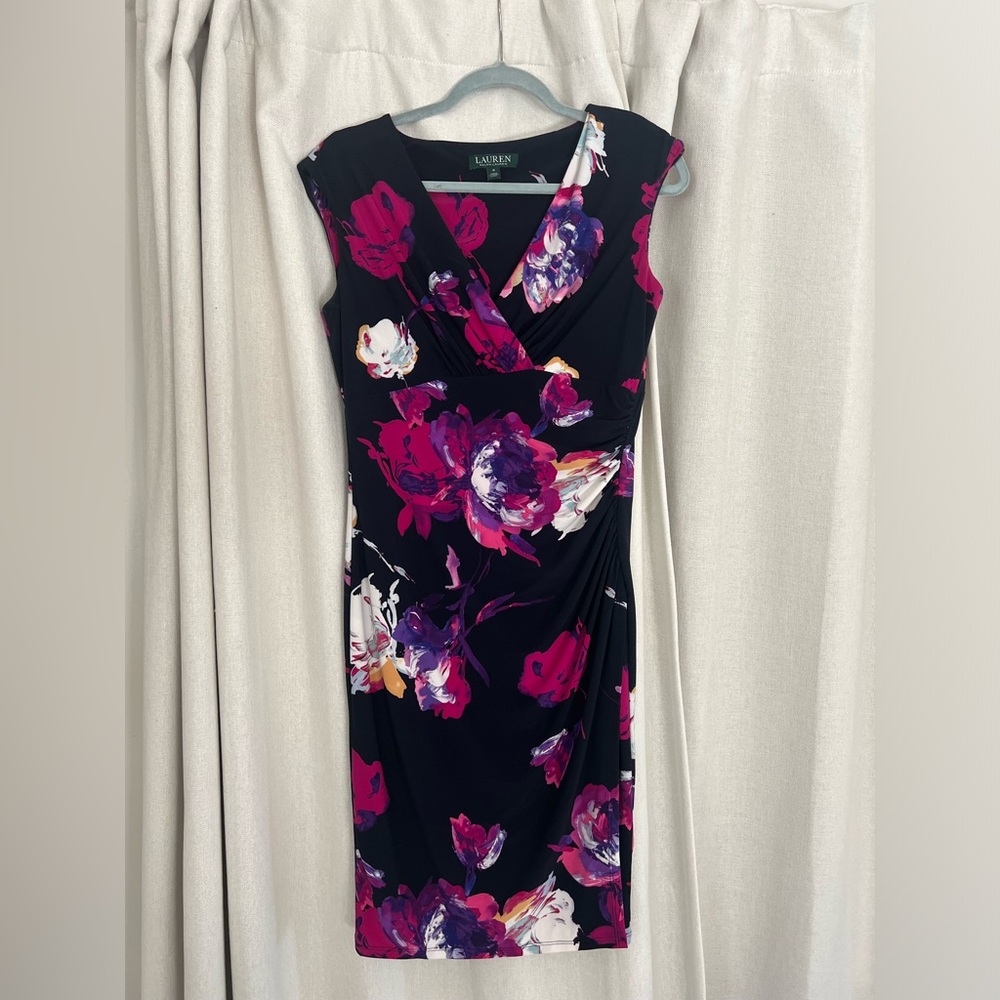 Lauren by Ralph Lauren Floral Wrap Dress Size 8
